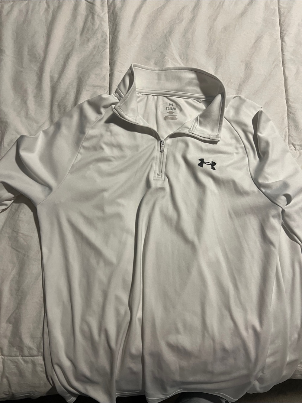 Under Armour Men’s White Quarter-Zip Performance Pullover